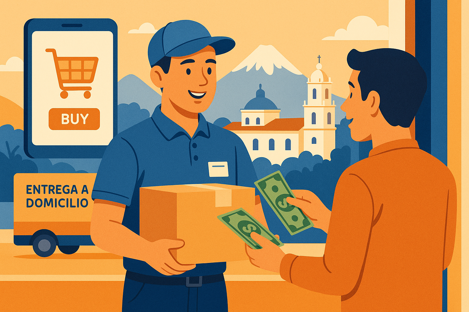 pago contra entrega, compra web, delivery en Ecuador